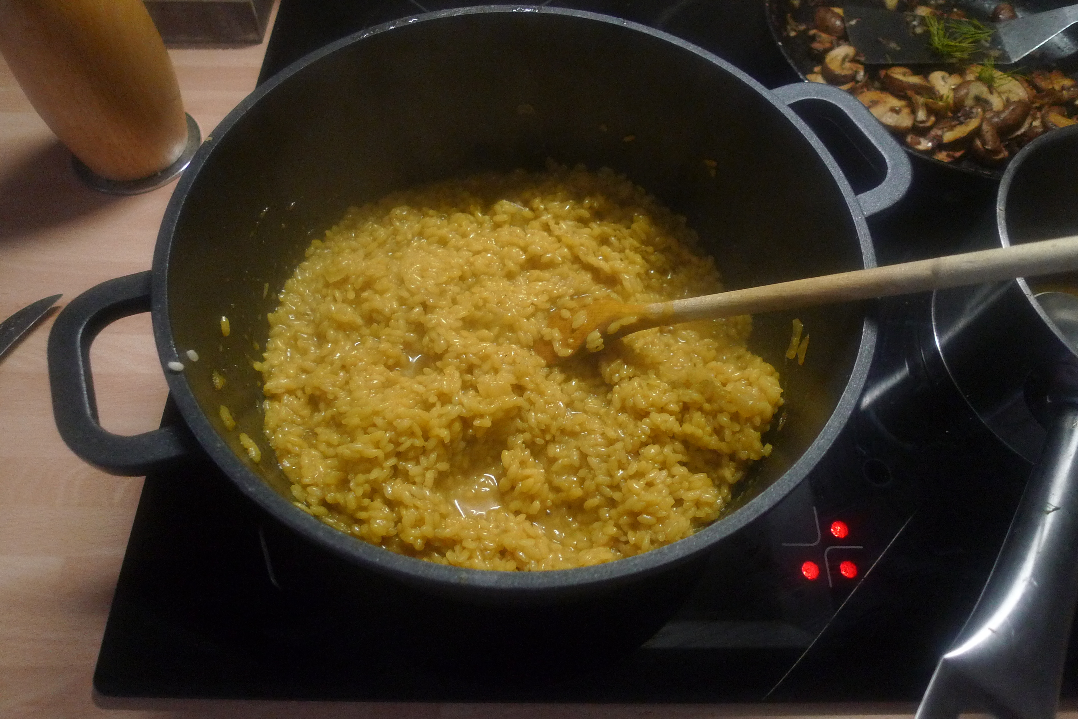 Pilzrisotto-Gurkensalat - 28.9.2014   (3)
