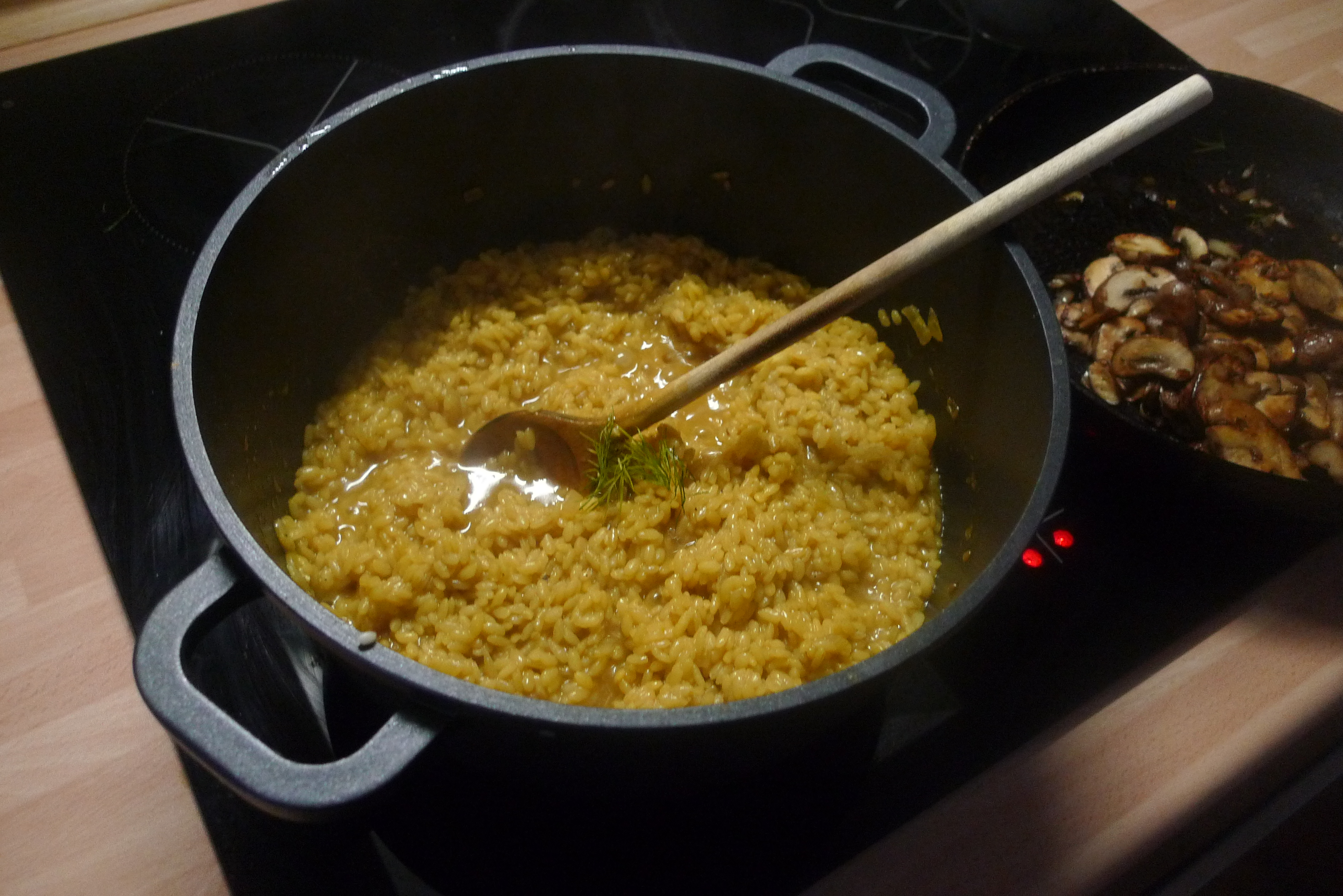 Pilzrisotto-Gurkensalat - 28.9.2014   (6)