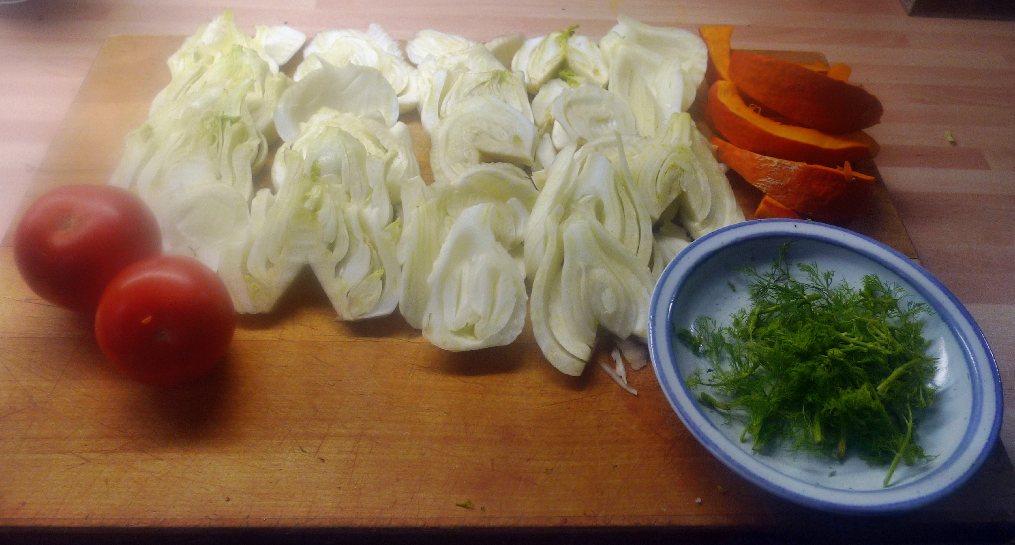 Fenchelgemüse-Hokkaido-Blumenkohlsalat-Kartoffeln- 22.10.14   (1)