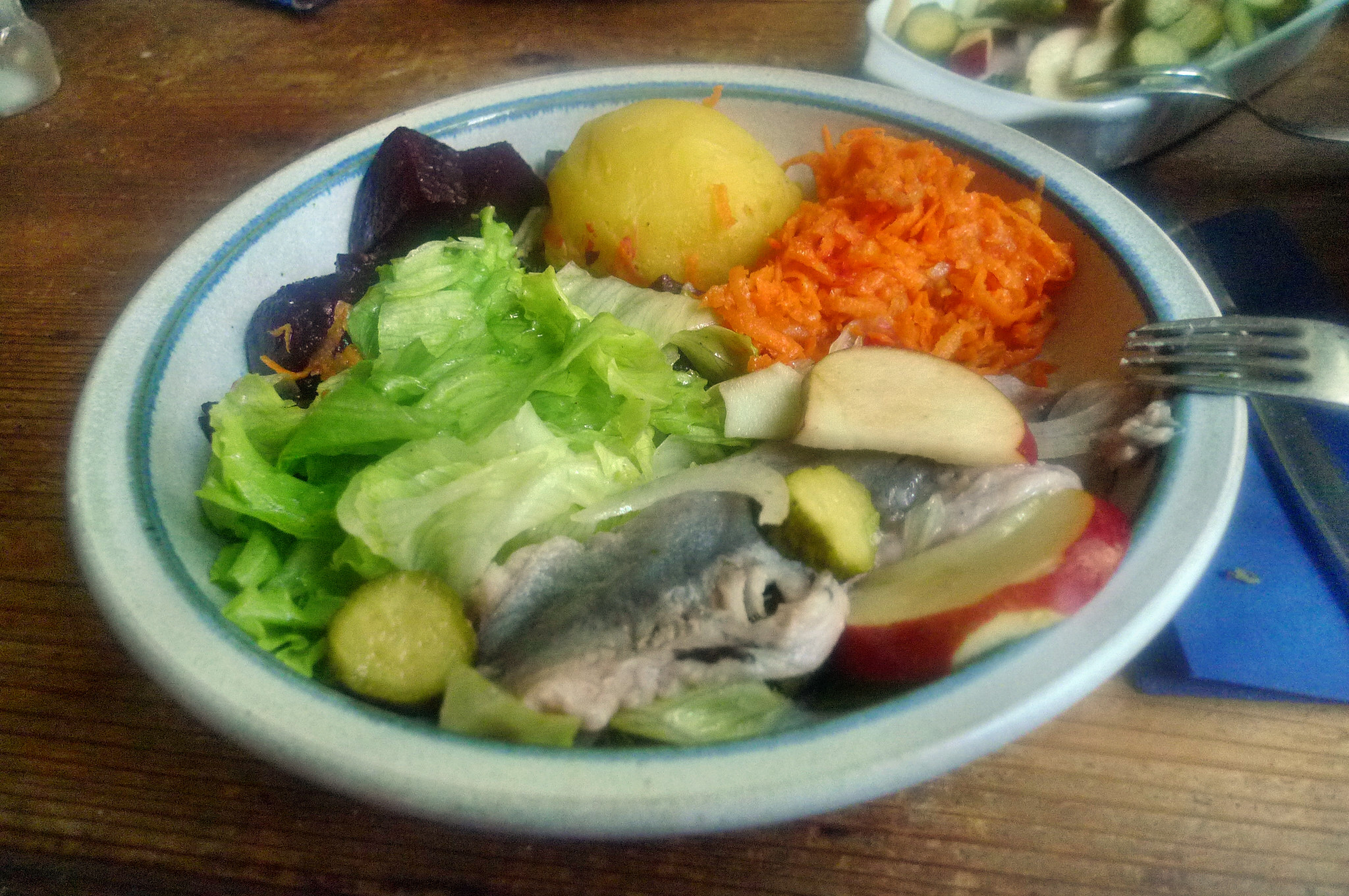 Matjes,Rote Beete,Möhrensalat,Eisberg,Kartoffel - 5.10.14 (18)