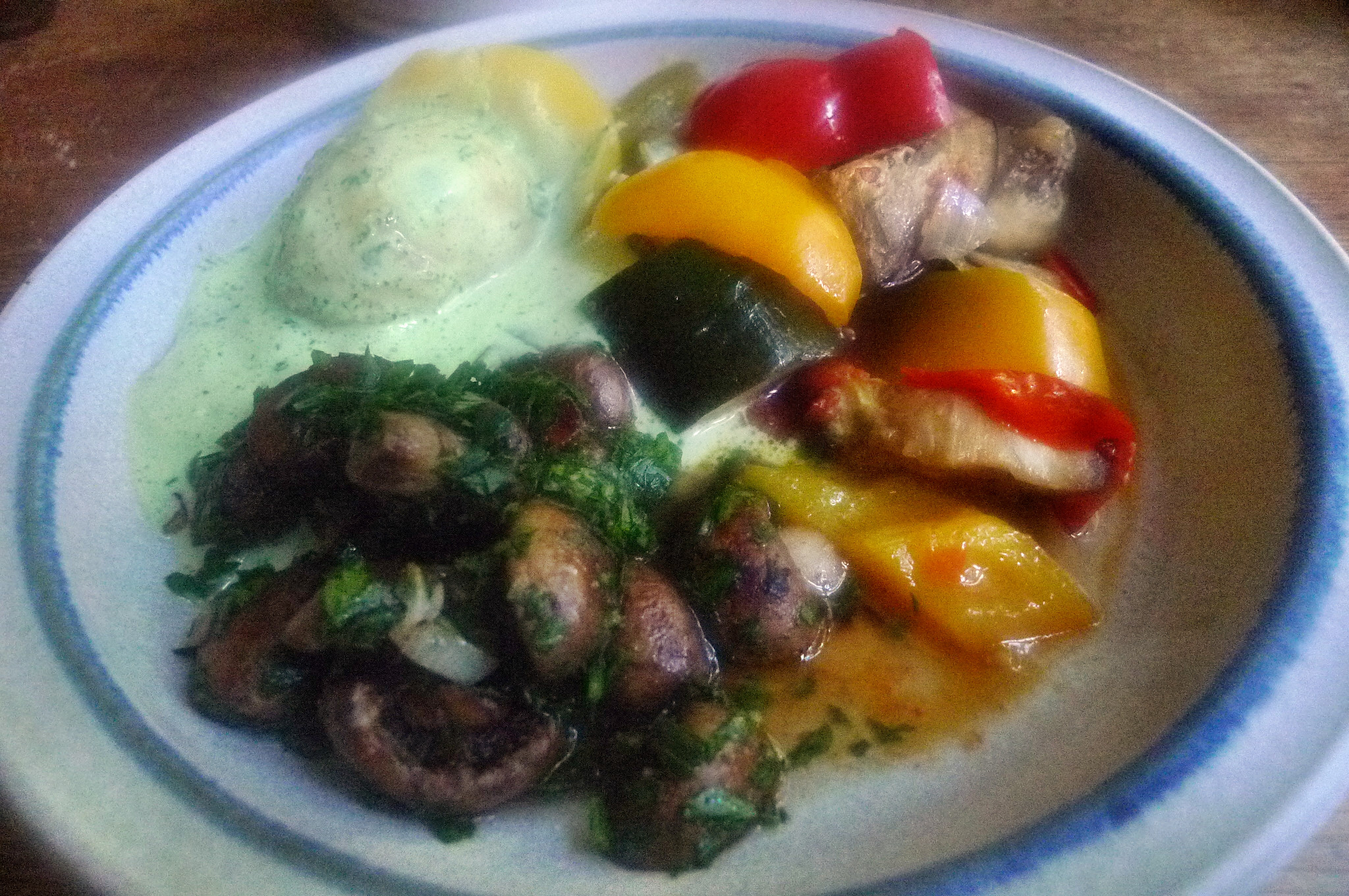 Ratatouille-Joghurtsoße,Pilze,Kartoffeln.4.10.14   (23)