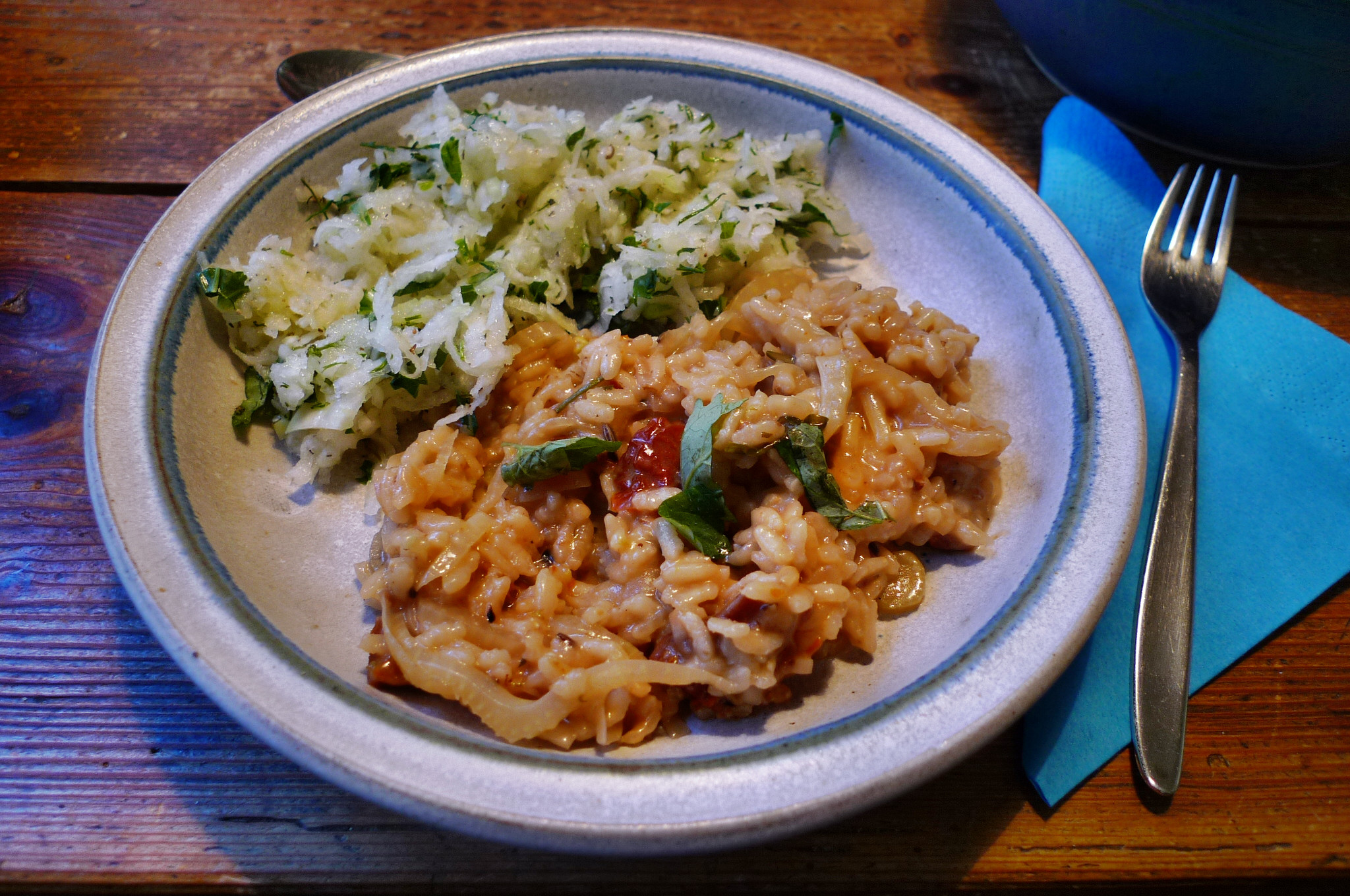 Fenchelrisotto,Kohlrabisalat -3.3.15 (1)