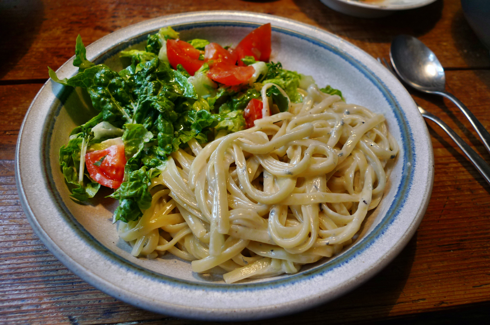Nudeln mit Gorgonzola,Pak Choy,Salat, - 1.3.2015   (15)