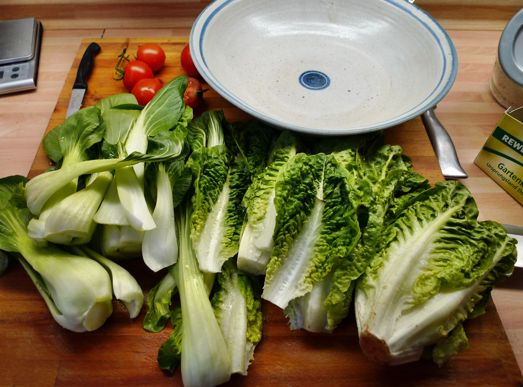 Nudeln mit Gorgonzola,Pak Choy,Salat, - 1.3.2015   (4)