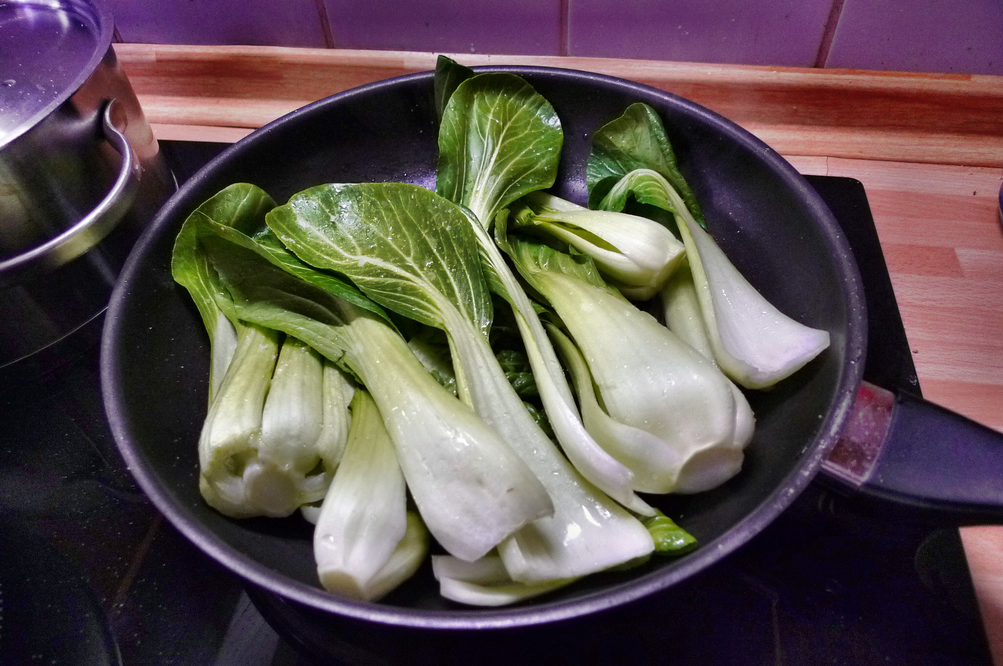 Nudeln mit Gorgonzola,Pak Choy,Salat, - 1.3.2015   (7)