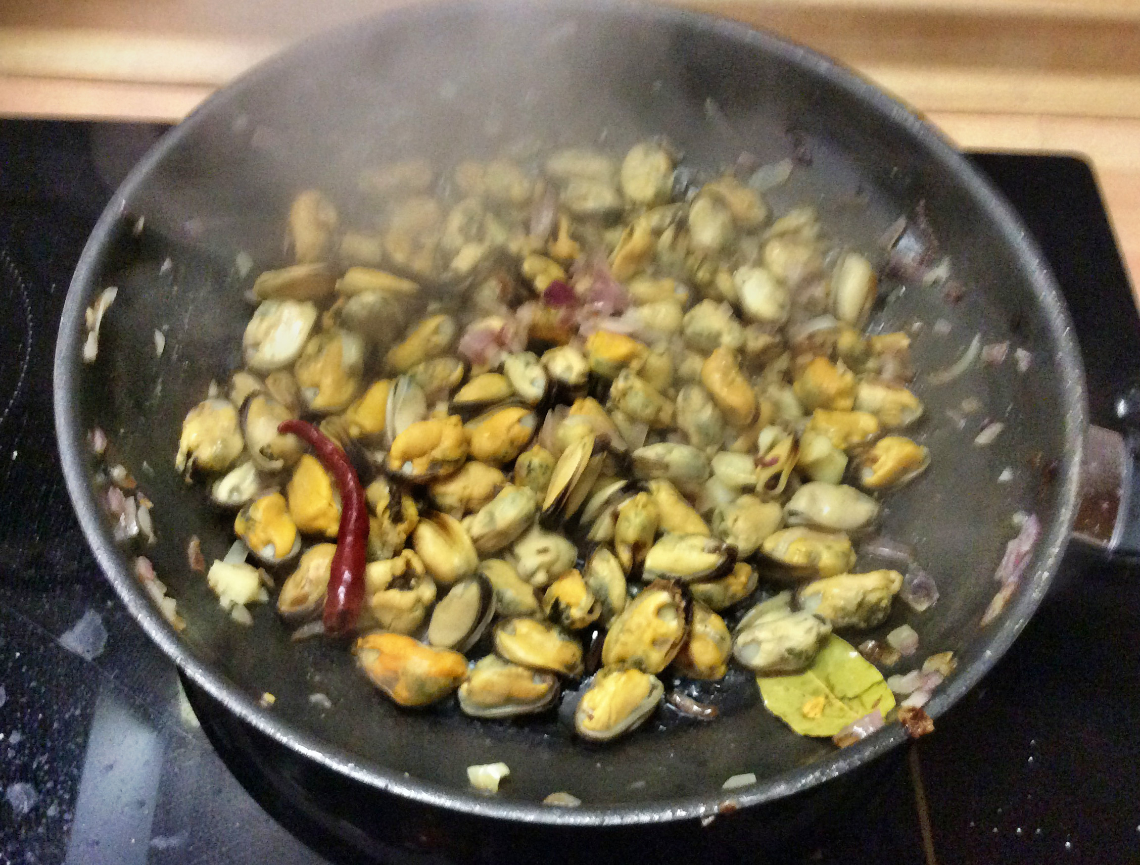 Spaghetti mit Muscheln -20.9.15 (1a)