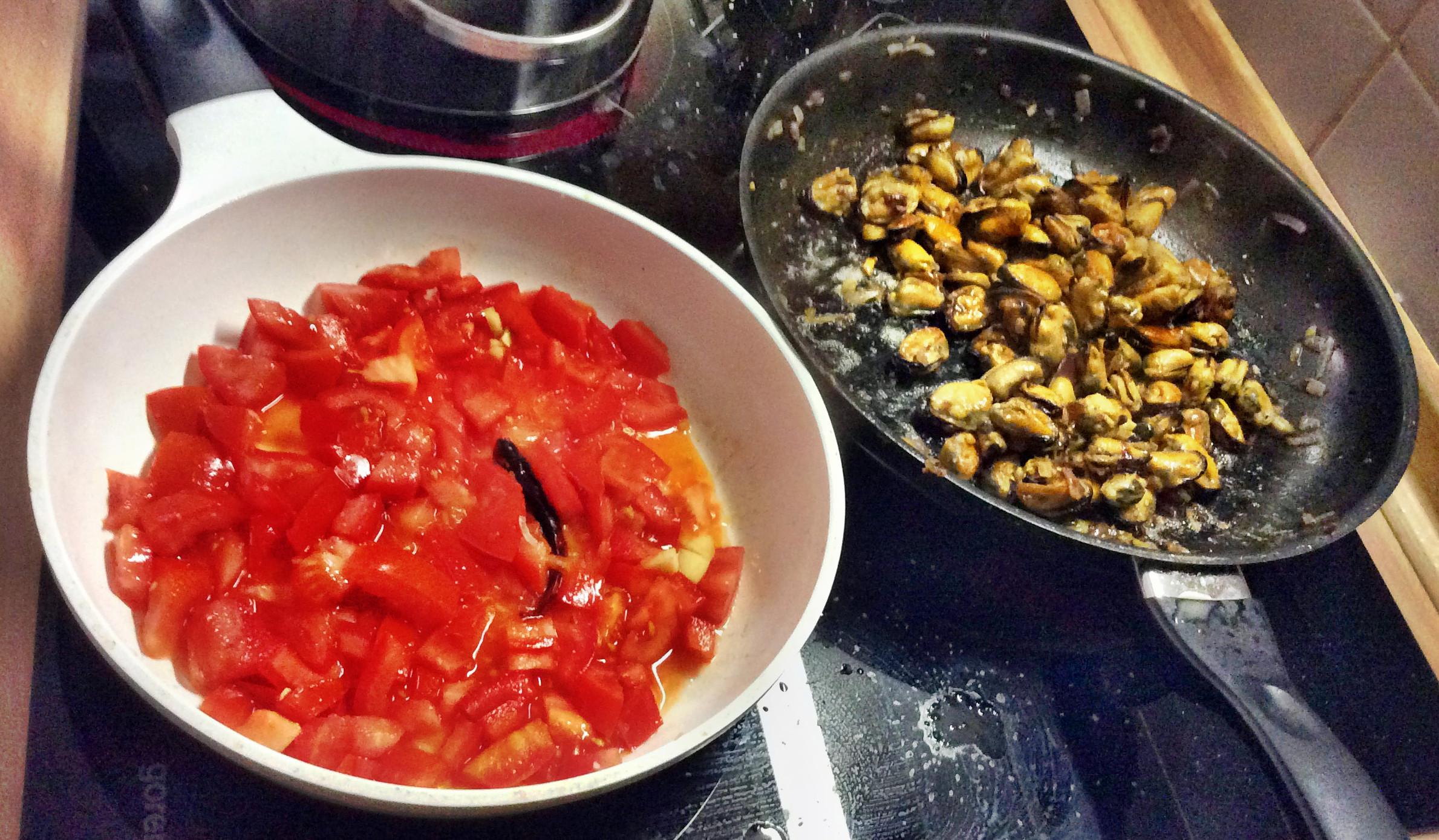 Spaghetti mit Muscheln -20.9.15 (3)