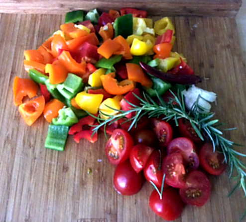 18.4.16 - Paprikapfanne,Joghurtdip,Kartoffeln,vegetarisch (3)