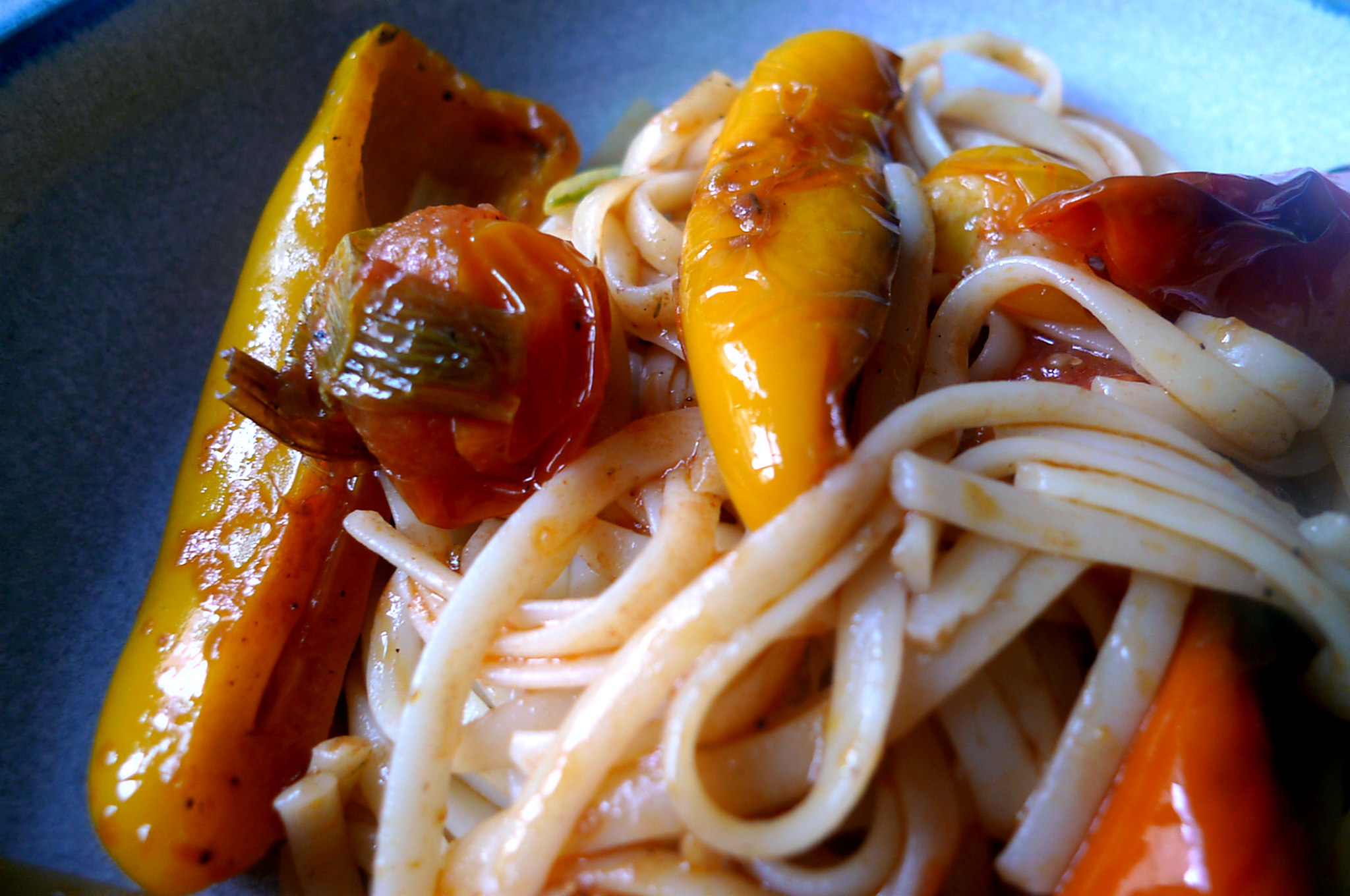 linguinetomatenpaprikapfannevegetarisch-13