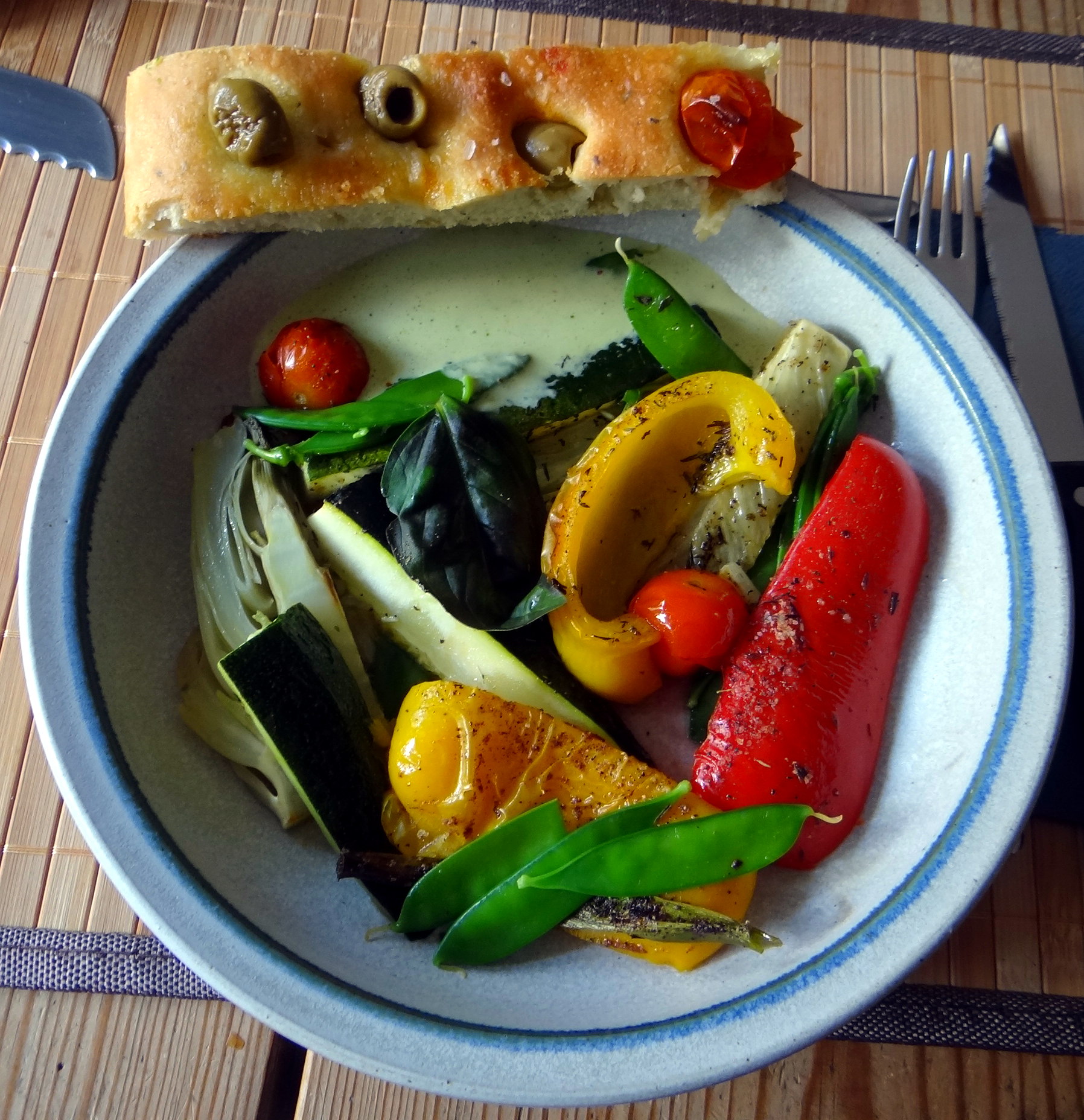 Ofengemüse,Focaccia (2)