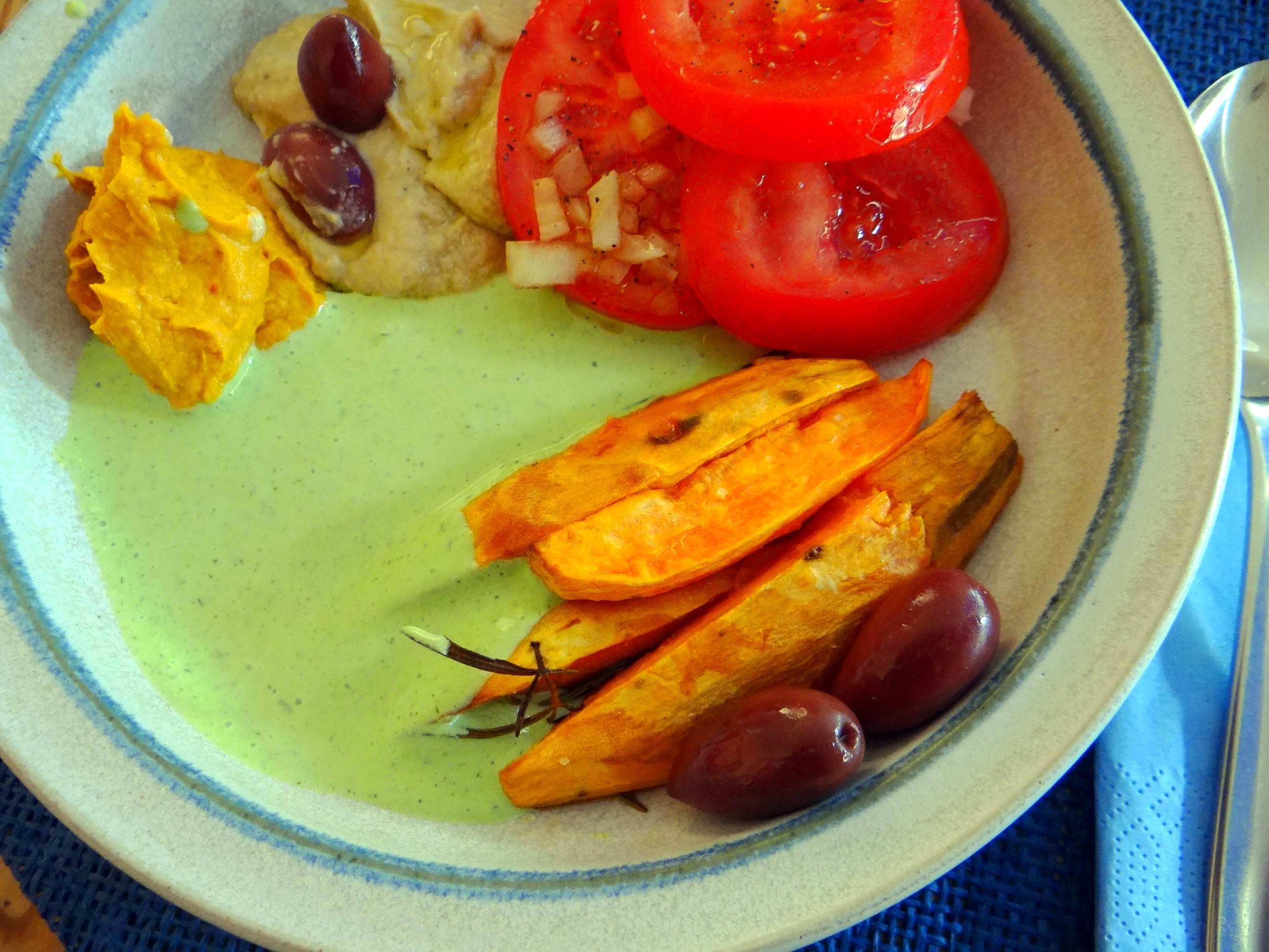 Orientalische Spezialitäten,Baba Ganoush,Süßkartoffel Pommes (3)