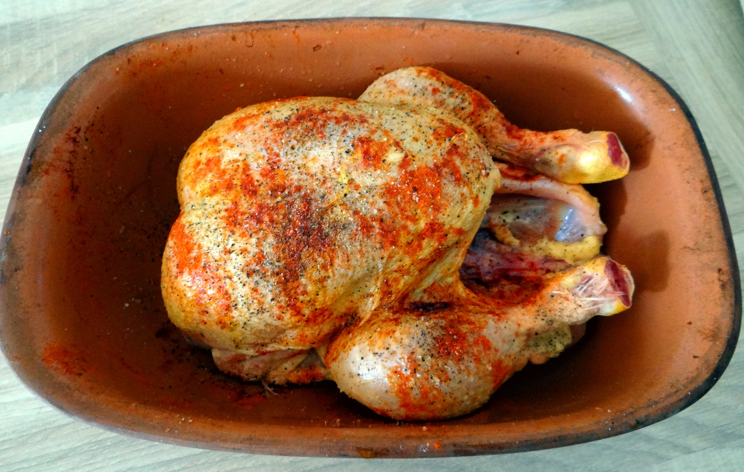 Mais Poularde,Salat,Birne in Rotwein (8).JPG