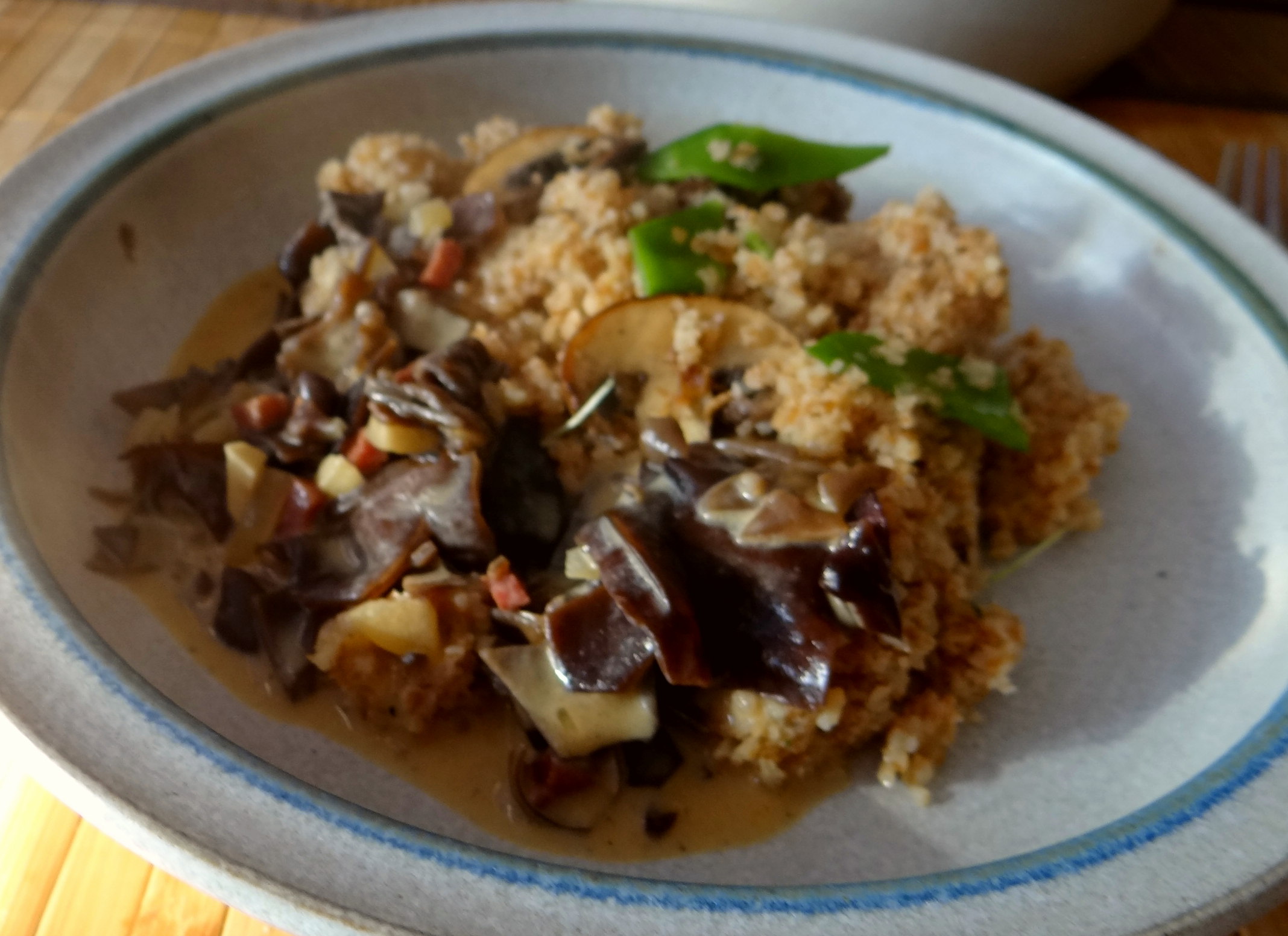 Vollkornbulgur,Pilze,Kaiserschoten (13)