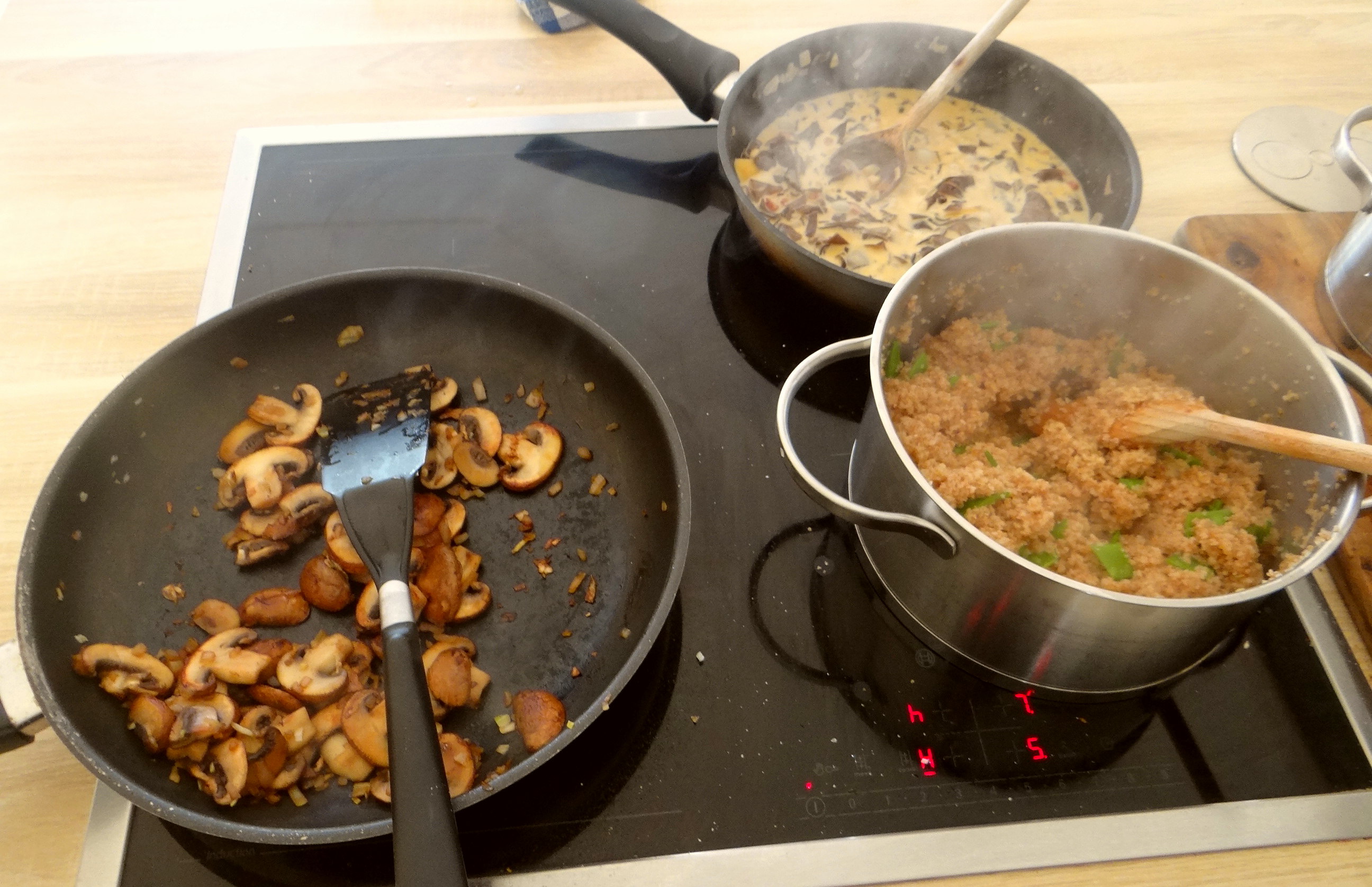 Vollkornbulgur,Pilze,Kaiserschoten (9)