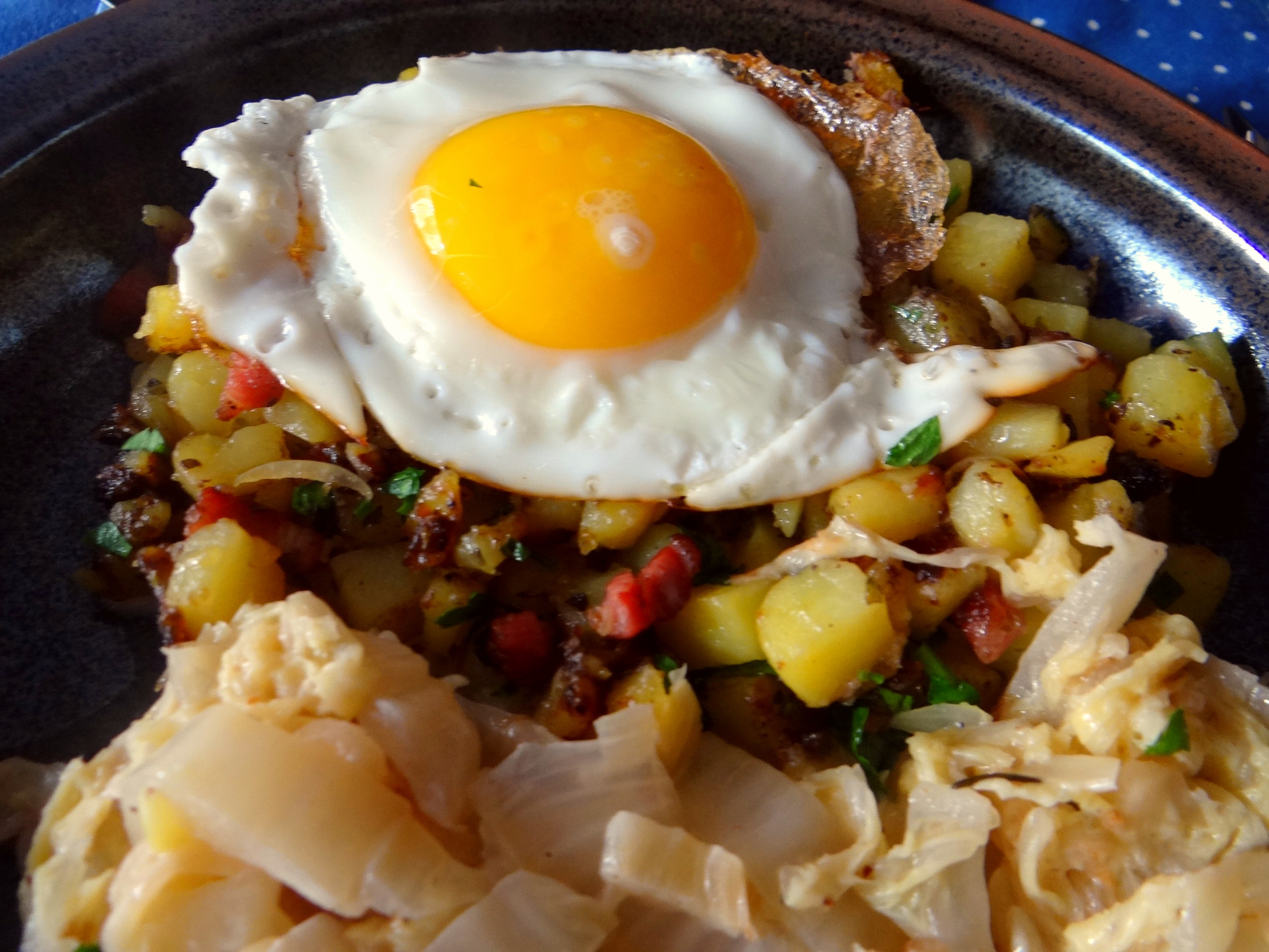 Geschmorter Chinakohl mit rohgebratenen Kartoffeln (4)