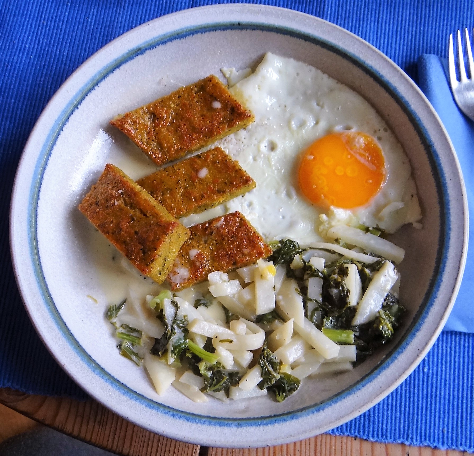 Mairübchen,Bärlauchpolenta,Zitronenpudding (2)