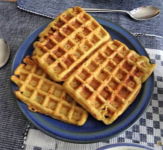 Käse_Schinkenwaffel mit Joghurt-Zitronen-Dill Dip (1)