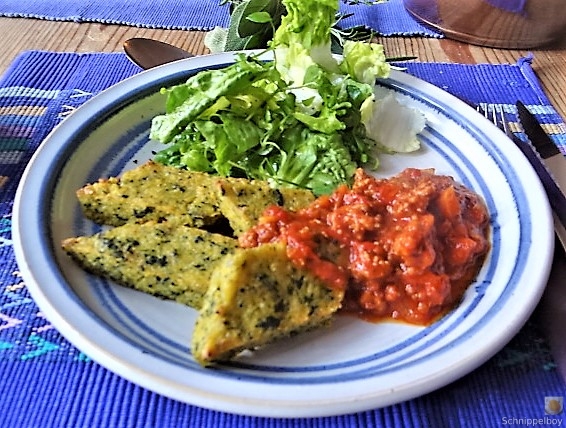 Brennessel Polenta mit Bolognese (26)