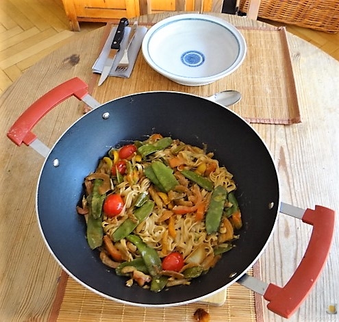 Wokgemüse mit Reisnudeln (5)