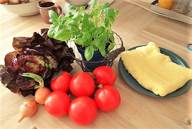 Kloßscheiben und Salate (10)