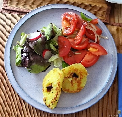 Kloßscheiben und Salate (24)