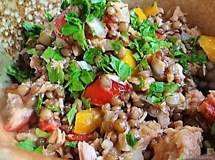 Linsensalat, Ofengemüse (4)