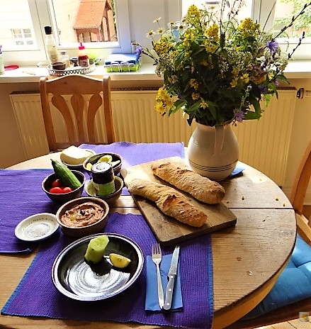 Baguette, Humus, Snack (16)
